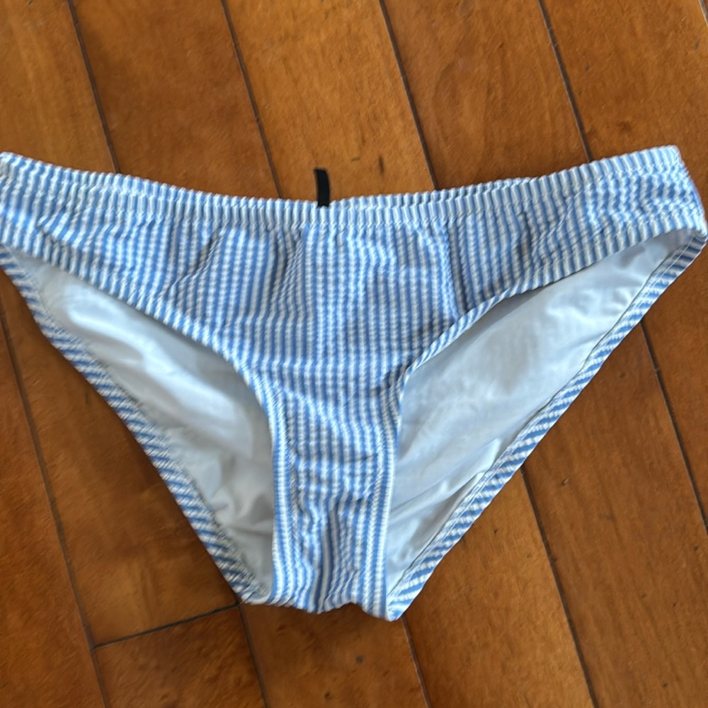 J crew women’s  blue/white bikini size sp18